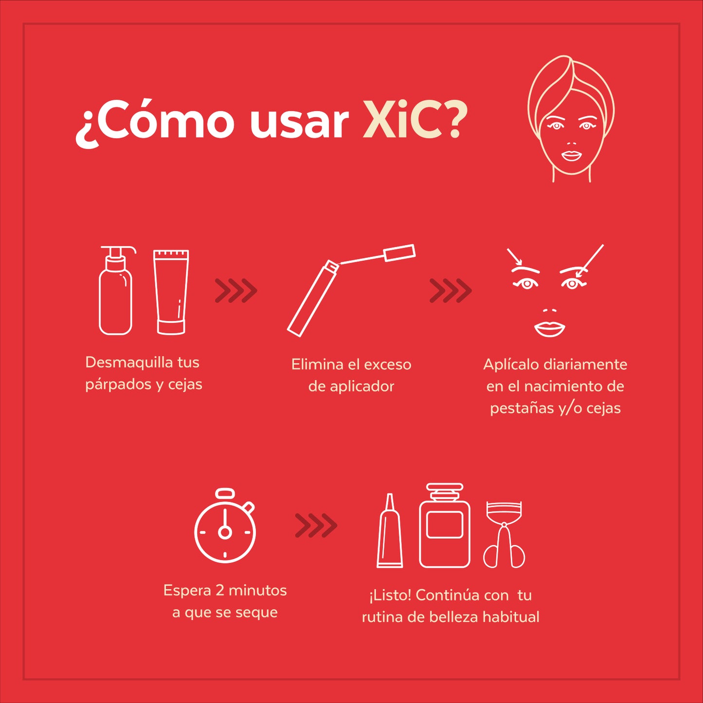 Paquete de 5 Sueros para pestañas y cejas