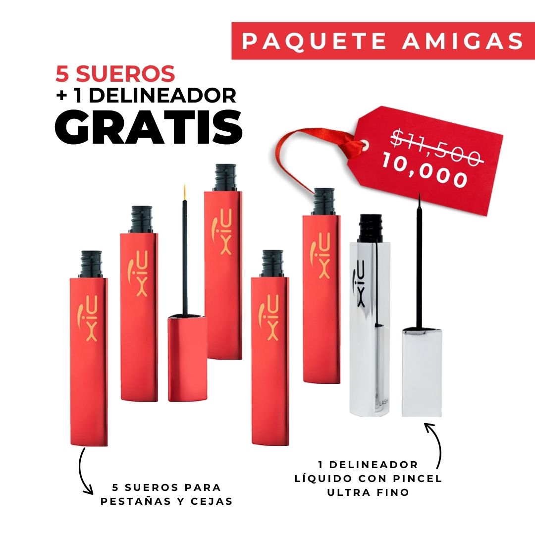 Paquete de 5 Sueros para pestañas y cejas