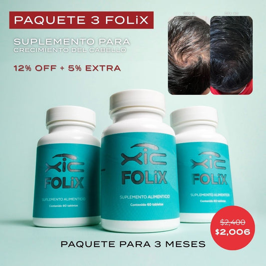 Suplemento para el Crecimiento del Cabello Para 3 Meses