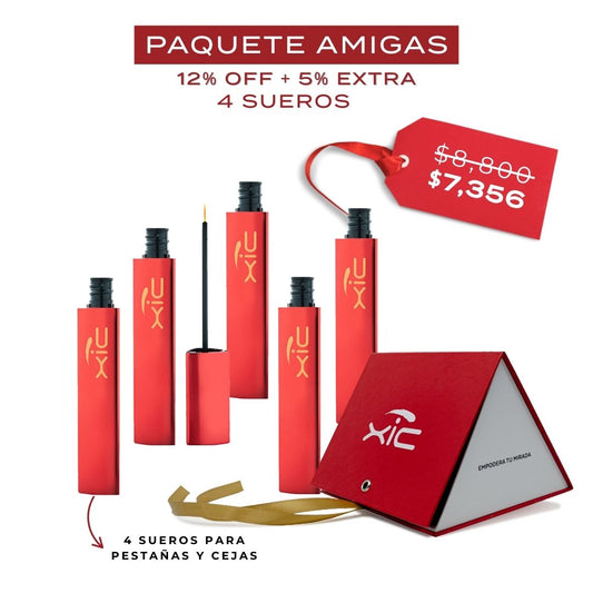 Paquete 4 Sueros para Pestañas y Cejas en Caja