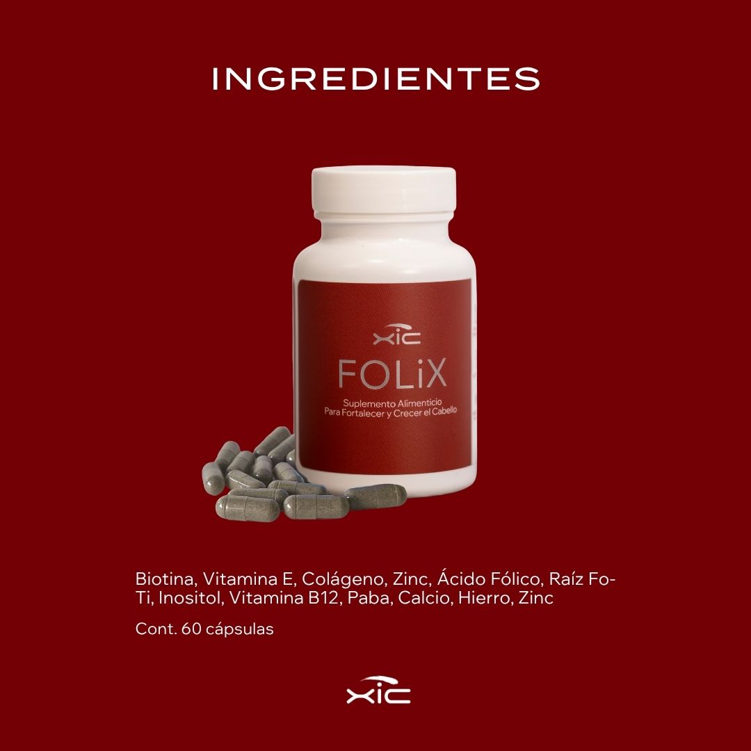 3 FOLiX - Suplemento para el Crecimiento del Cabello