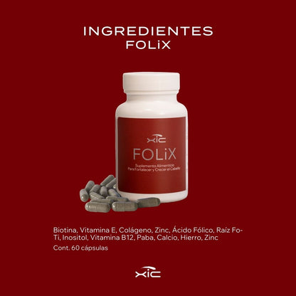 3 FOLiX - Suplemento para el Crecimiento del Cabello