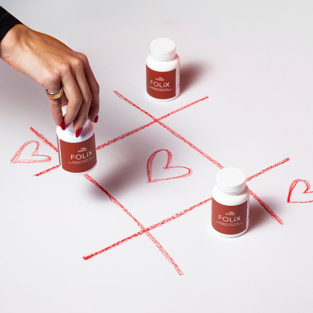 3 FOLiX Suplemento Alimenticio con Biotina y Colágeno