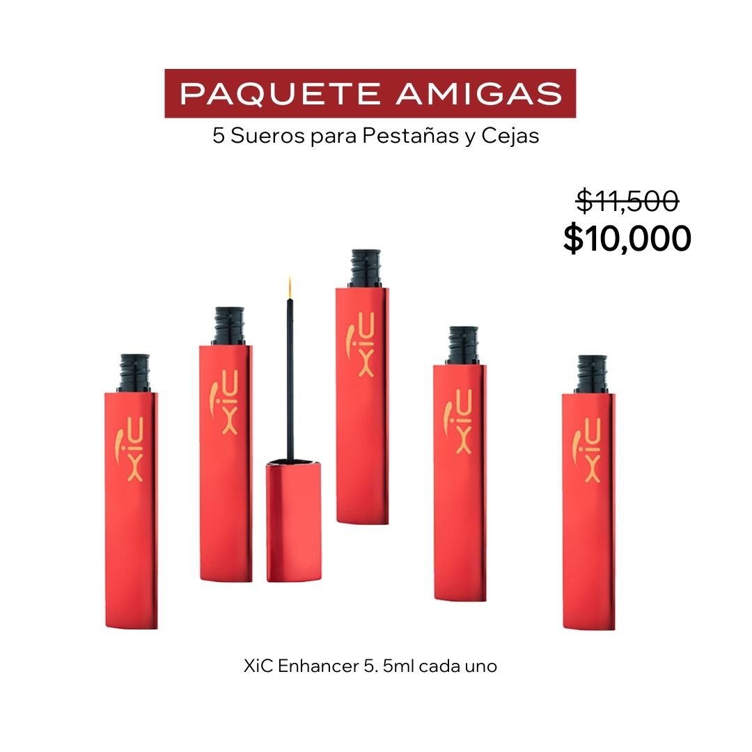Paquete Amigas de 5 Sueros para Pestañas y Cejas