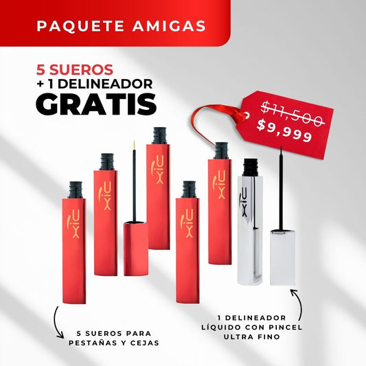 Paquete de 5 Sueros para pestañas y cejas