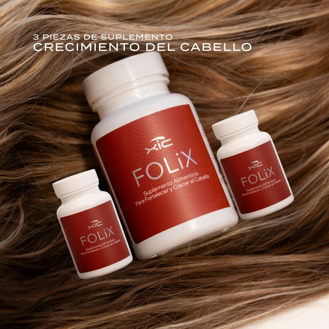 3 FOLiX - Suplemento para el Crecimiento del Cabello