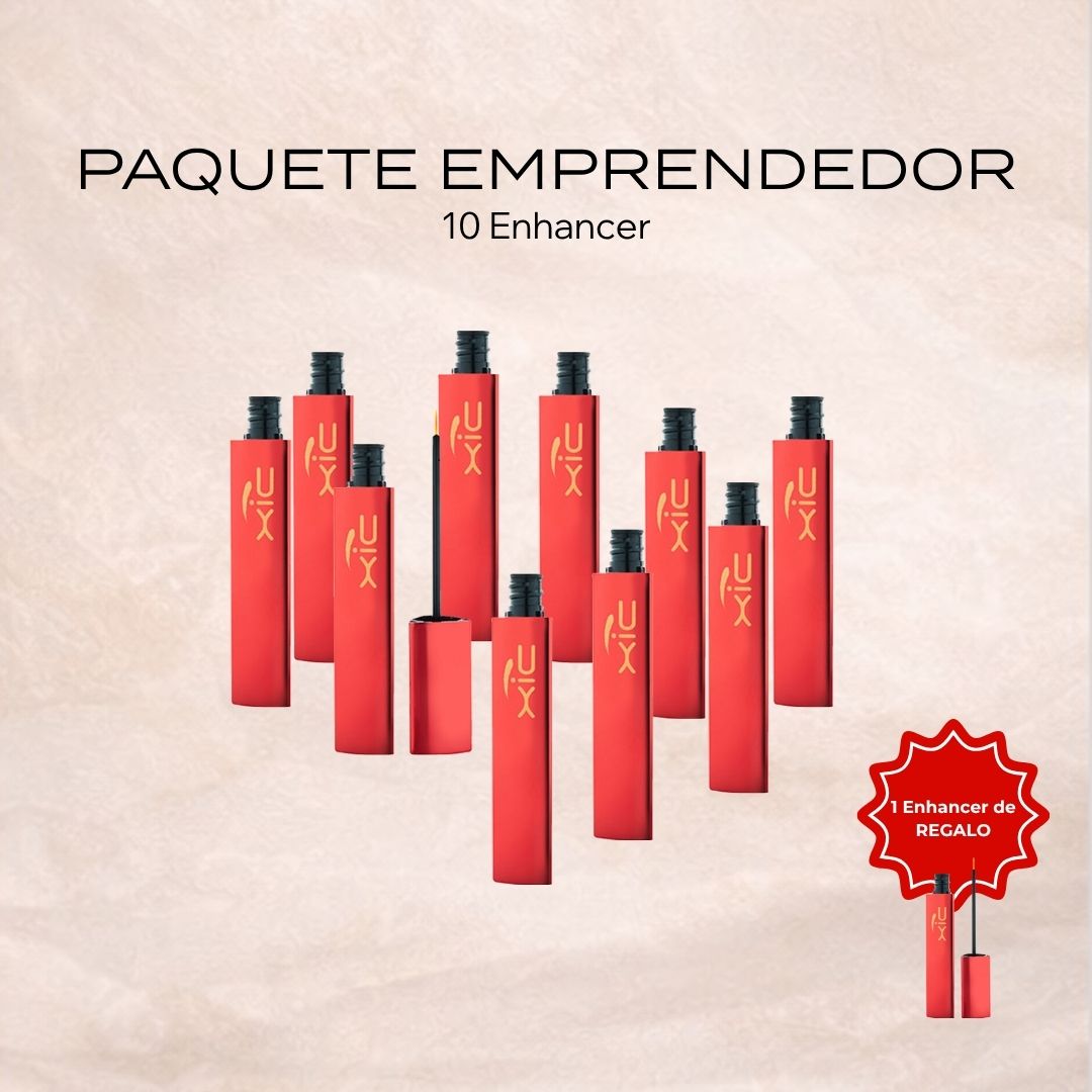 Paquete 10 sueros XiC Enhancer para pestañas y cejas con apariencia visiblemente más largas