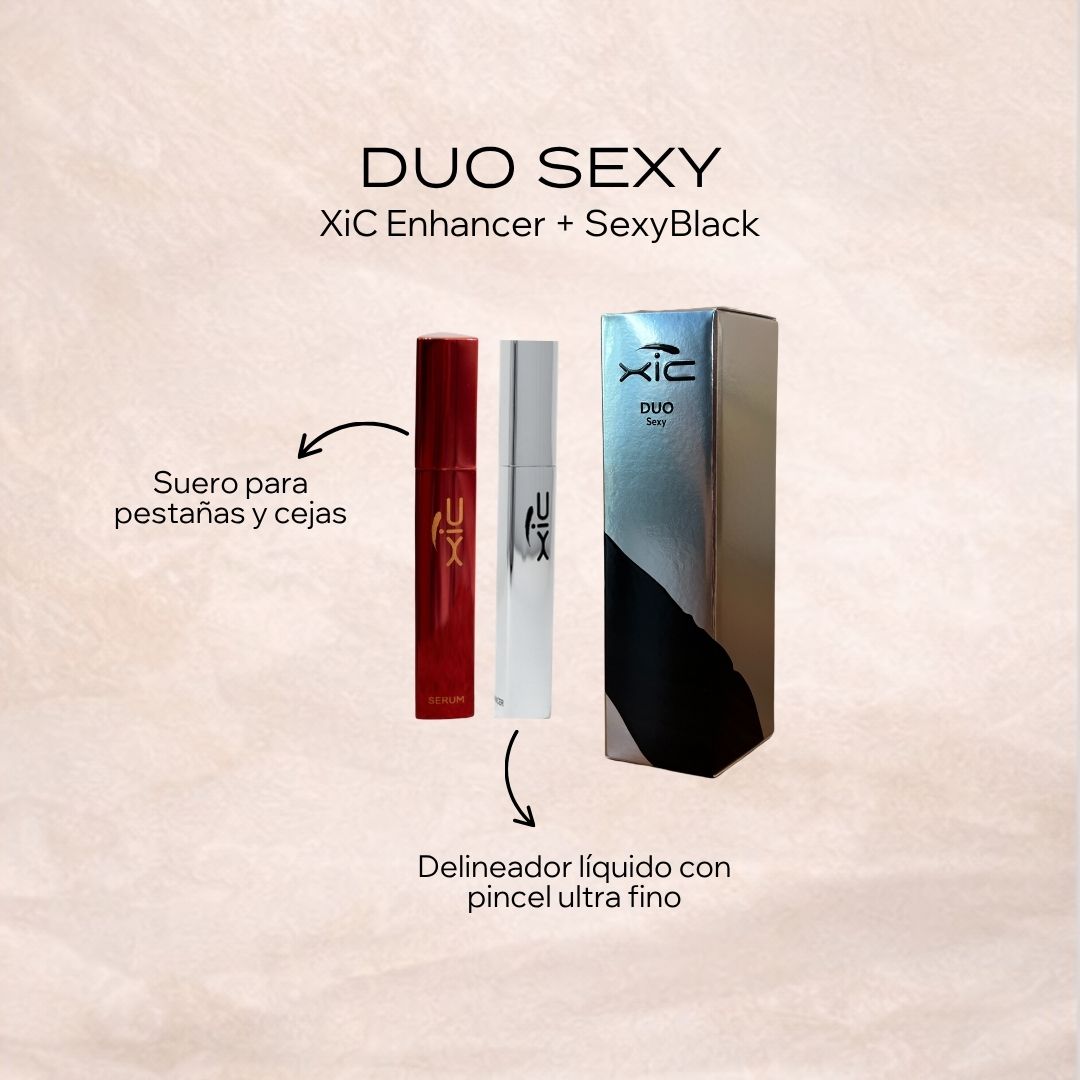 Paquete XiC Duo Enhancer y SexyBlack — suero para pestañas y delineador negro