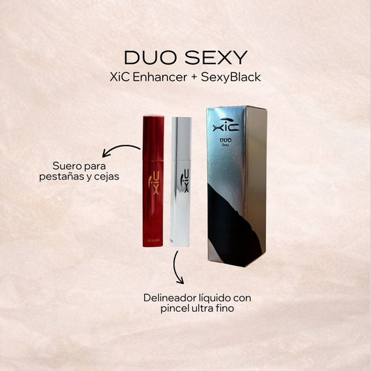 Paquete XiC Duo Enhancer y SexyBlack — suero para pestañas y delineador negro