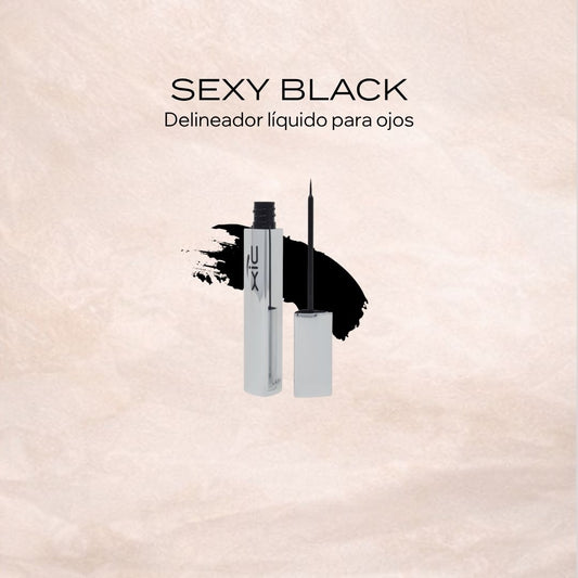 XiC SexyBlack delineador líquido negro de larga duración para una mirada definida